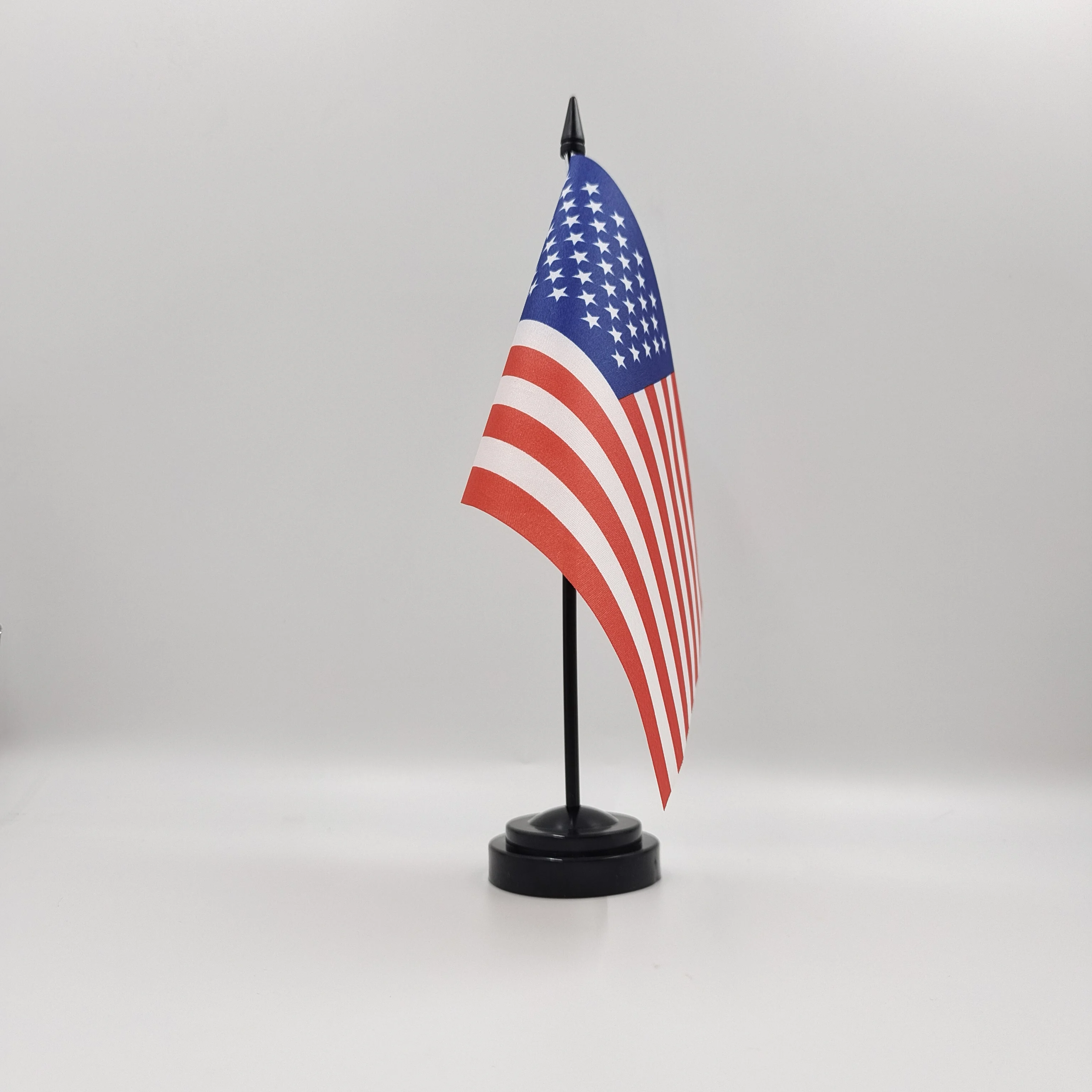 14*21cm USA National Table Flag Polyester Desk Sign For Office Conference Party Holiday Decoration