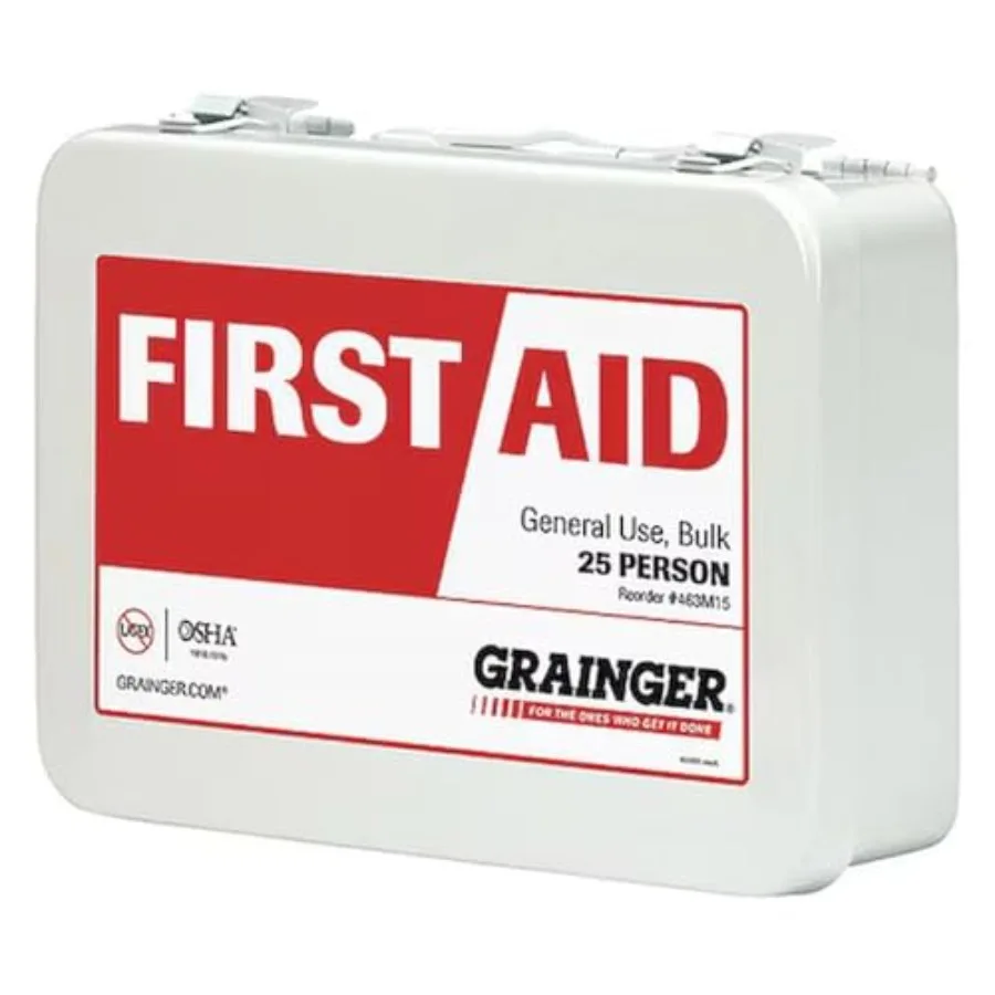 

First Aid Kit w/House, 132pcs, 3x7, WHT
