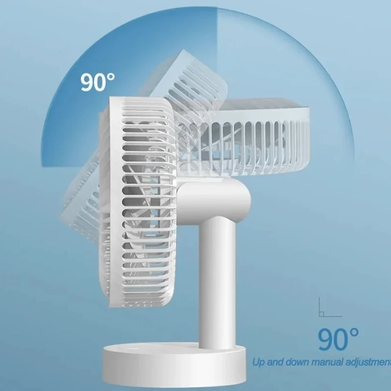 Small USB Desktop Fan Portable Plug-in 4 Speed Mini Electric Fan for Office Computer Dormitory Student Study Large Wind Cooling image 4