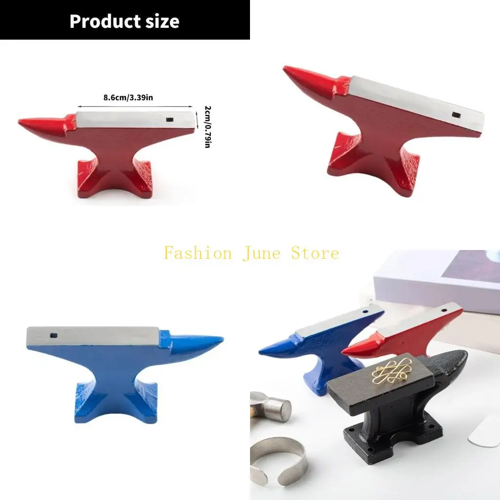 

N5KA Jewelry Making Steel Anvil for Metal Shaping Single Round Horn Anvil Multipurpose Blacksmith Tool Metalsmith Supplies