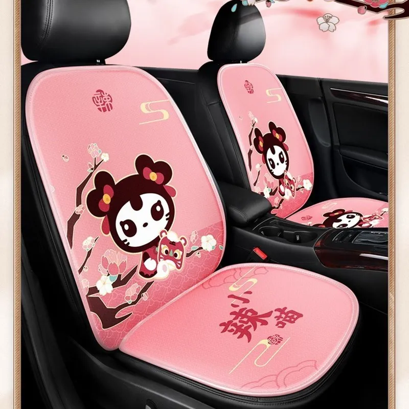 New Pink Chilli Meow Chinese Style Four Seasons Universal 3D Breathable Mesh Car Seat Cushion