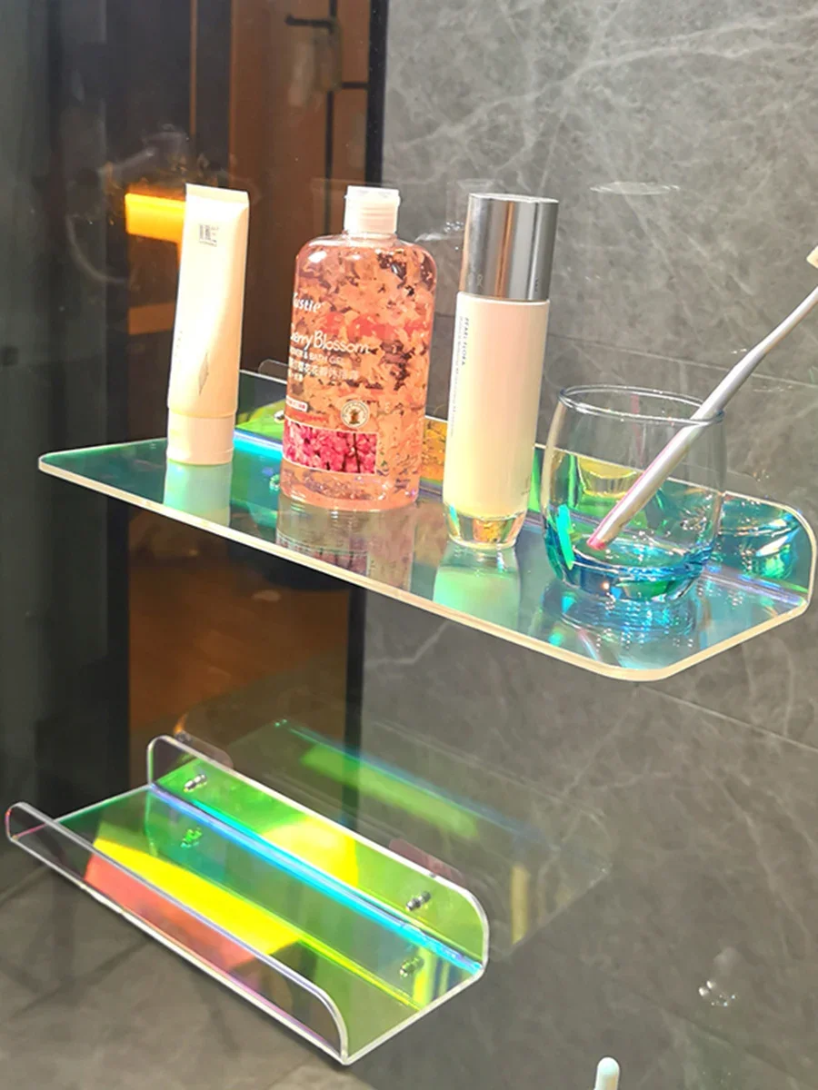 Cosmetics Wall-mounted Rack Without Punching Holes The Wall Toilet Storage Rack Washbasin Bathroom Storage Box Shelf