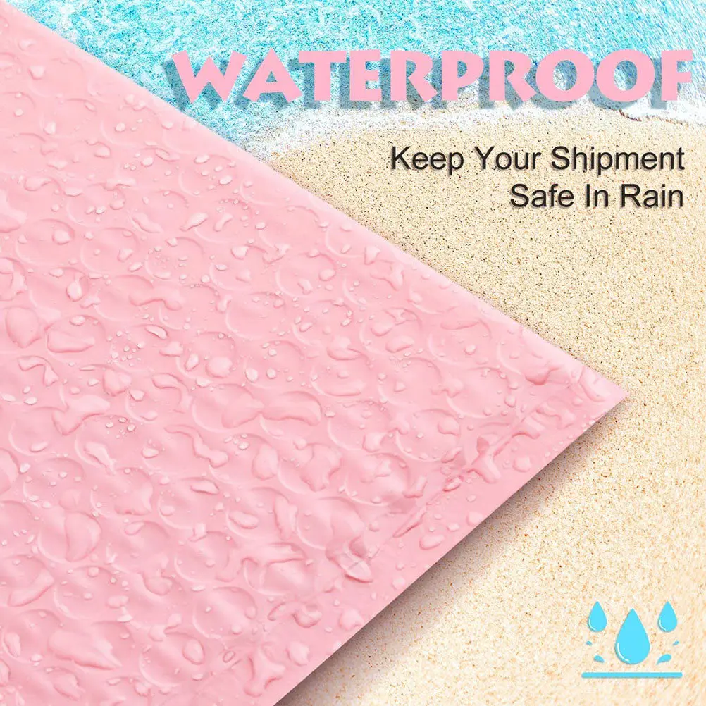 

50Pcs Professional Bubble Envelopes 4x8 Inch Tamper-Evident Multi-Function Package Pouches for Phones Stationery Craft Moving