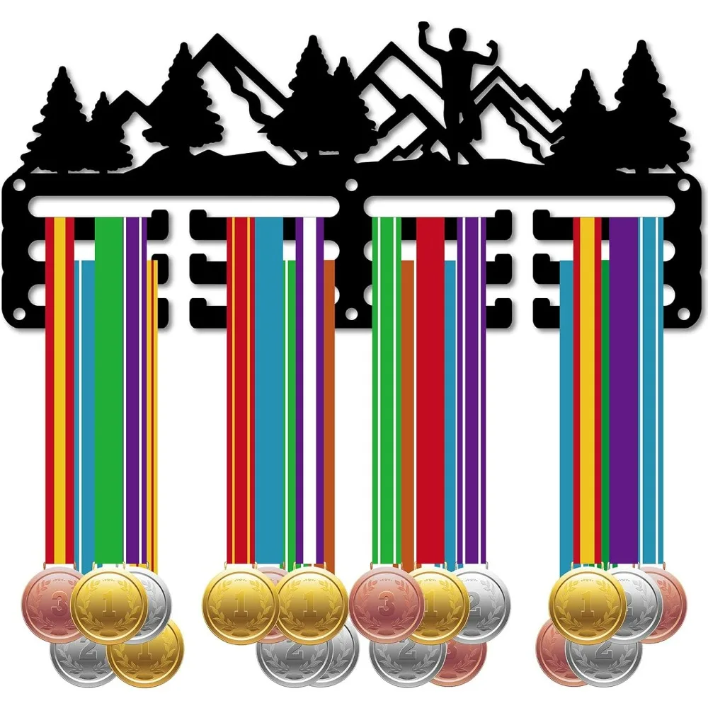 Trail Running Medal Holder Medal Hangers Medal Rack Display Marathon Sports Metal Hanging Awards Iron Small Mount making kit