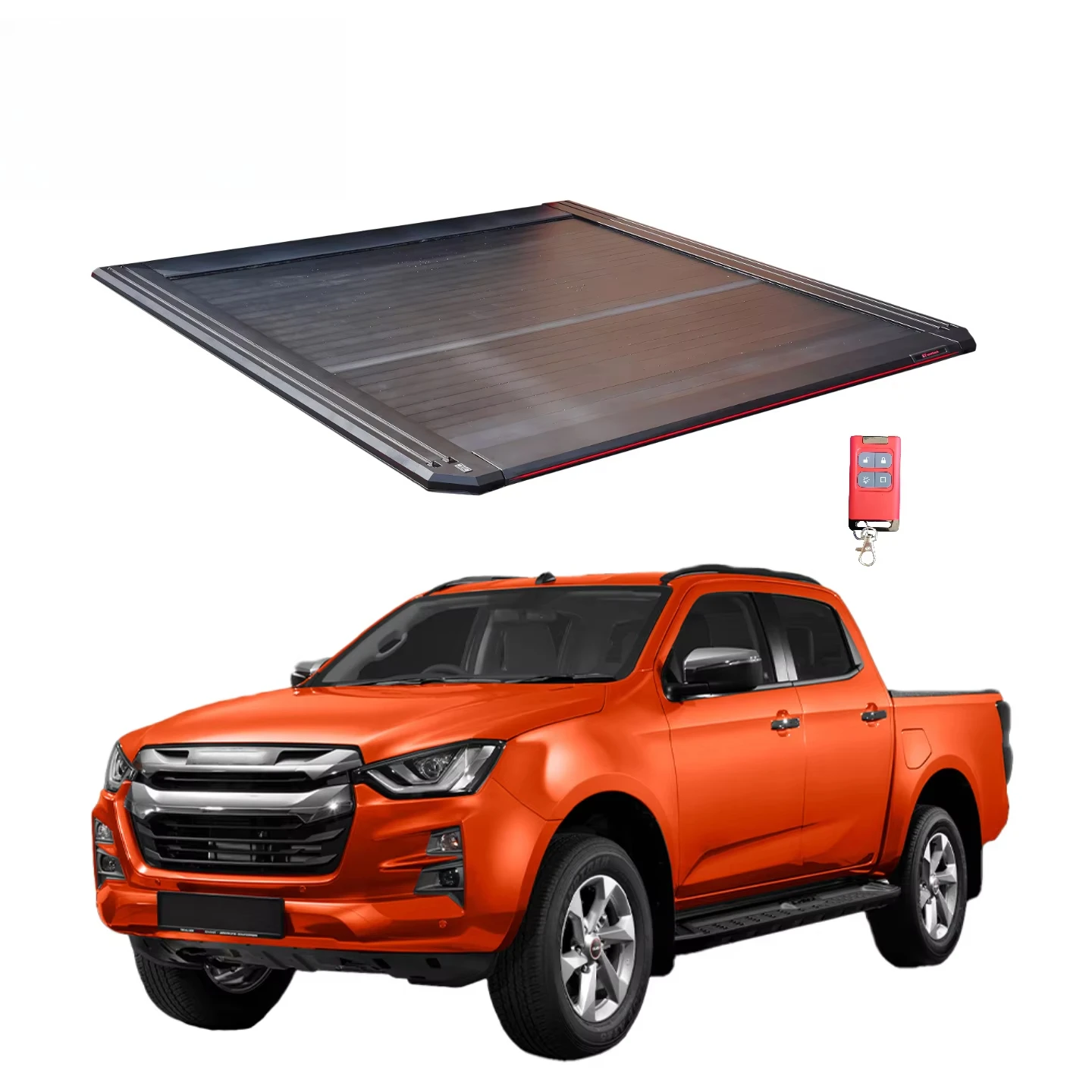 Aluminium Electric Retractable Truck Roller Lid Cargo Cover Accessories Pickup Bed Tonneau Cover for Isuzu Dmax