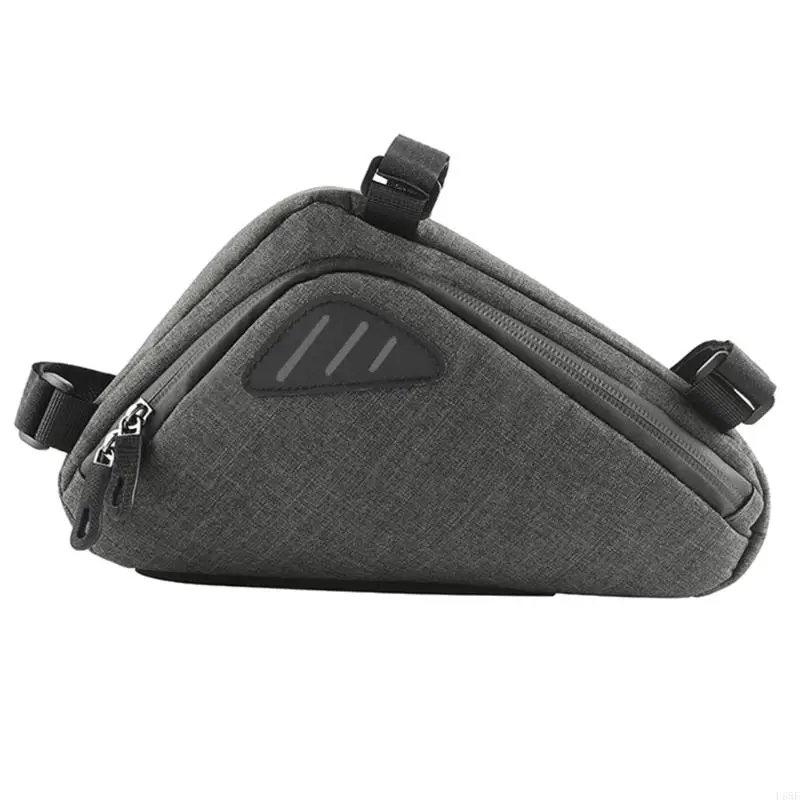 

F68F Front Frame Bag with Reflective Stripes Road Mountain Folding Cycling Accessory