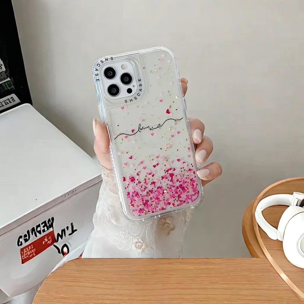 Shscase 360 Luxury Shockproof Transparent Case phone cases Simple for Phone 15 14 12 Xs Max XR PLUS