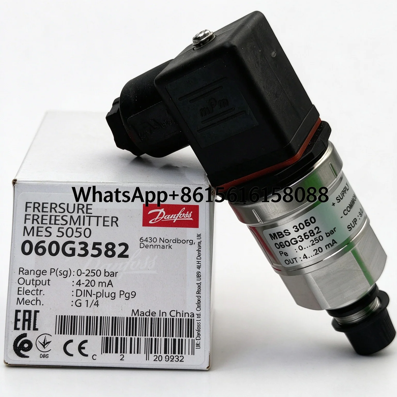 MBS3000 060G1105  060G1106  060G1107  060G1112  060G3582  060G3583  060G1408  060G1429 Danfoss Pressure Sensor