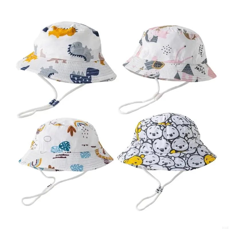 

Infant Fisherman Caps Soft & Comfortable Cotton Bucket Hat for Baby 1 to 5 Years