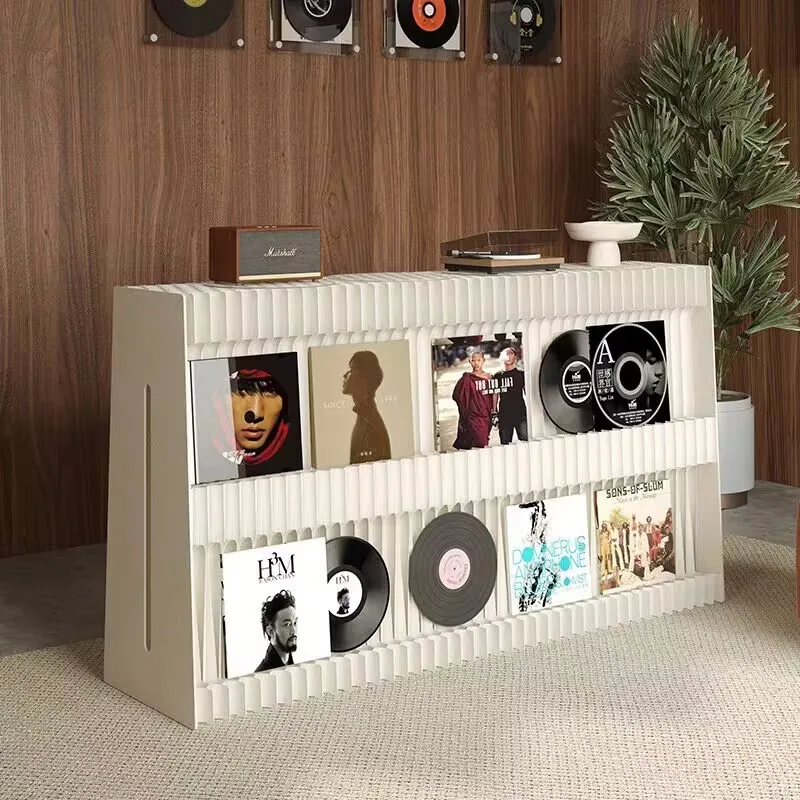 90cm 2 Layers Paper Folding Office Book shelves Multifunctional Shop Storage Organizer Moveable Exhibition Layout Display Rack