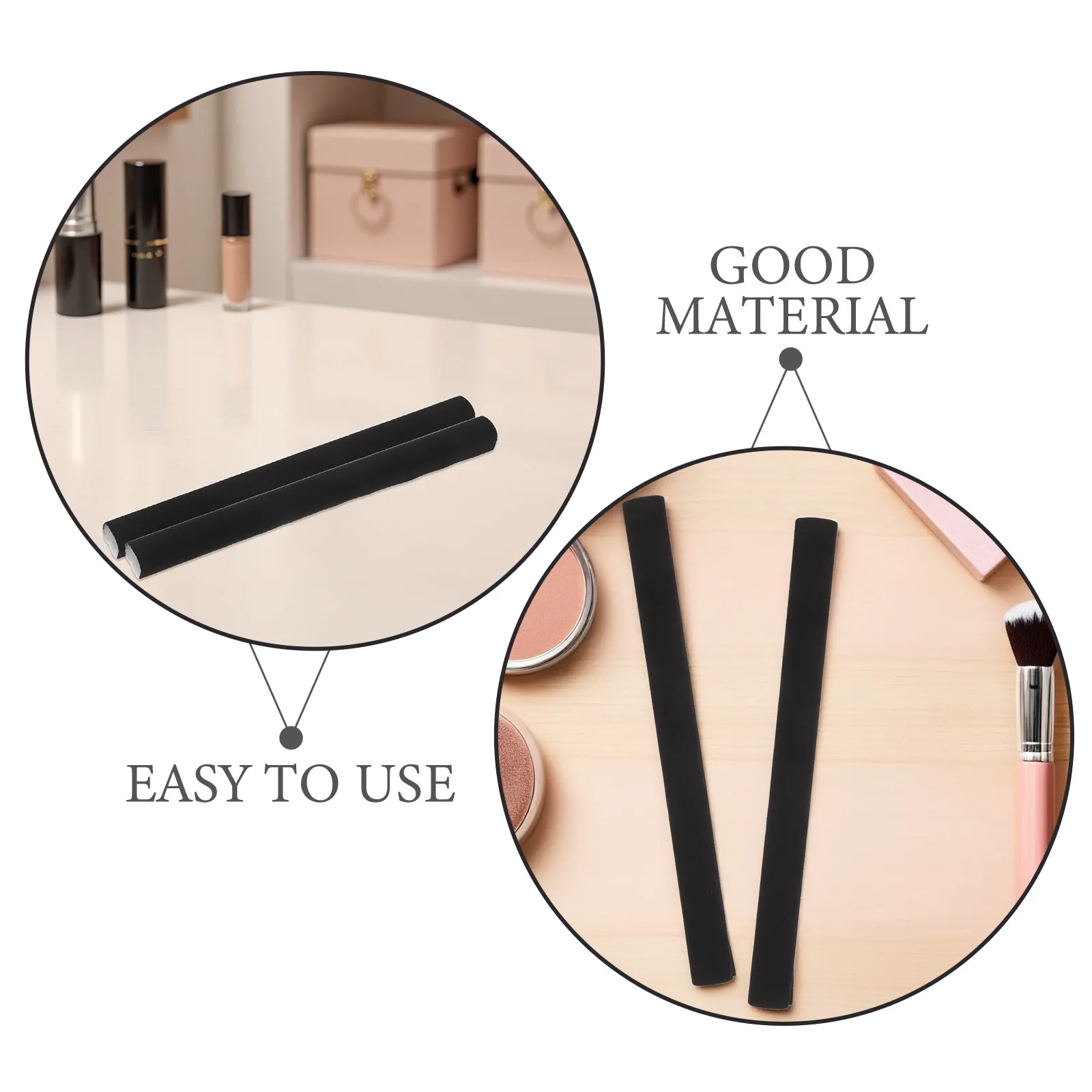 16Pcs Jewelry Tray Sponge Dividers Black Round Foam Inserts Soft Cushioned Drawer Organizer Flexible Partition for Rings