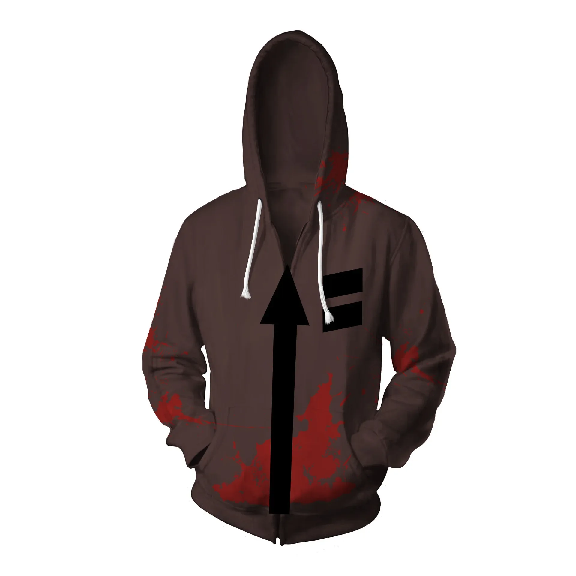 Satsuriku no Tenshi Angels of Death Zack Costume Isaac Foster Cosplay Hoodies Zipper Jacket Hooded Sweater