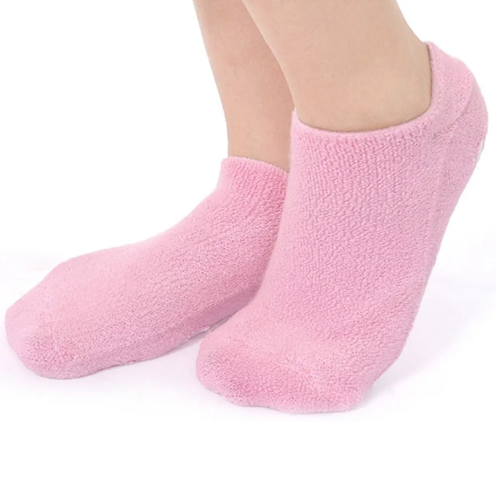 2Pairs Spa Gel Socks Moisturizing Nourishing Cracked Dry Skin Care Softening Rough Feet Spa Gel Foot Mask Moisture Socks