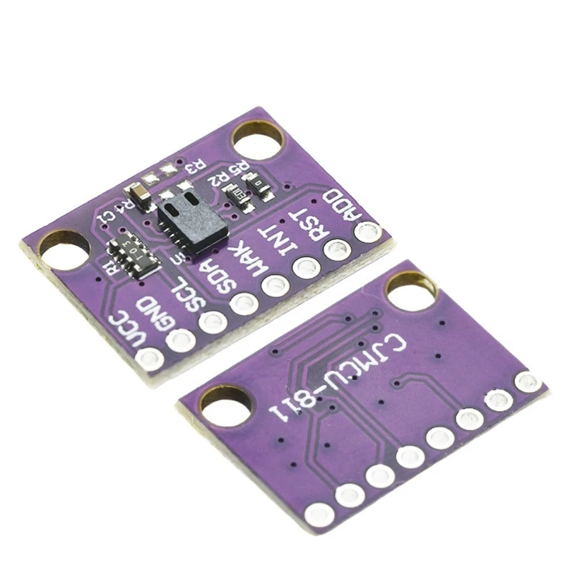 CCS811 Air Quality Module with Two Gas Readings, Two Mounting Holes, and Marked Pin Layout for Indoor Home Automation Project