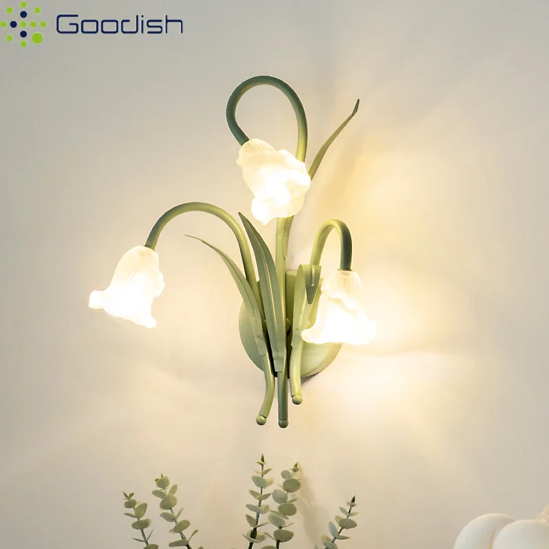 

Modern Luxury Natural Spent Grinding Flower Grass LED Wall Lamps Art Creative Lights for Living Room Home Decoration Chandelier