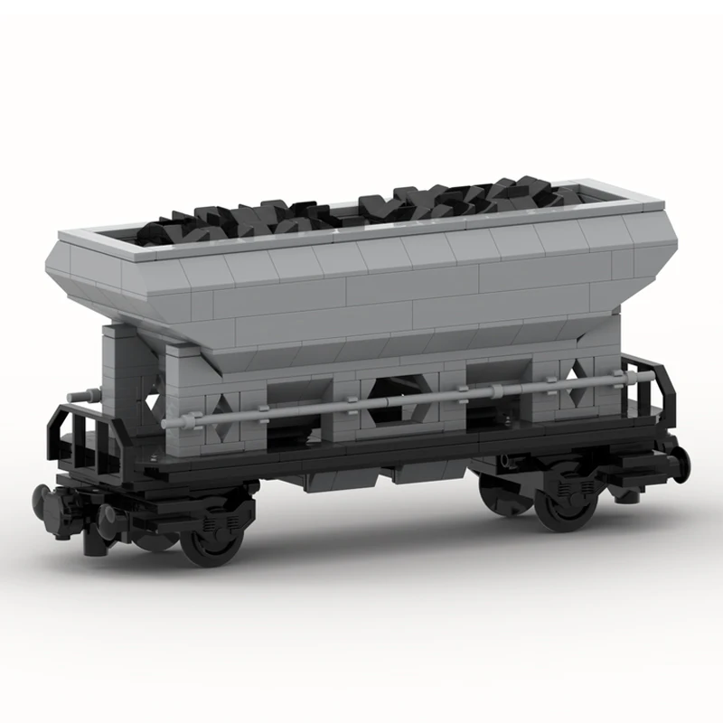 NEW 464PCS city industrial MOC 2 axles Dump Bulk Freight wagon Cargo Train Car model DIY creative ChildToy Gift technology Block