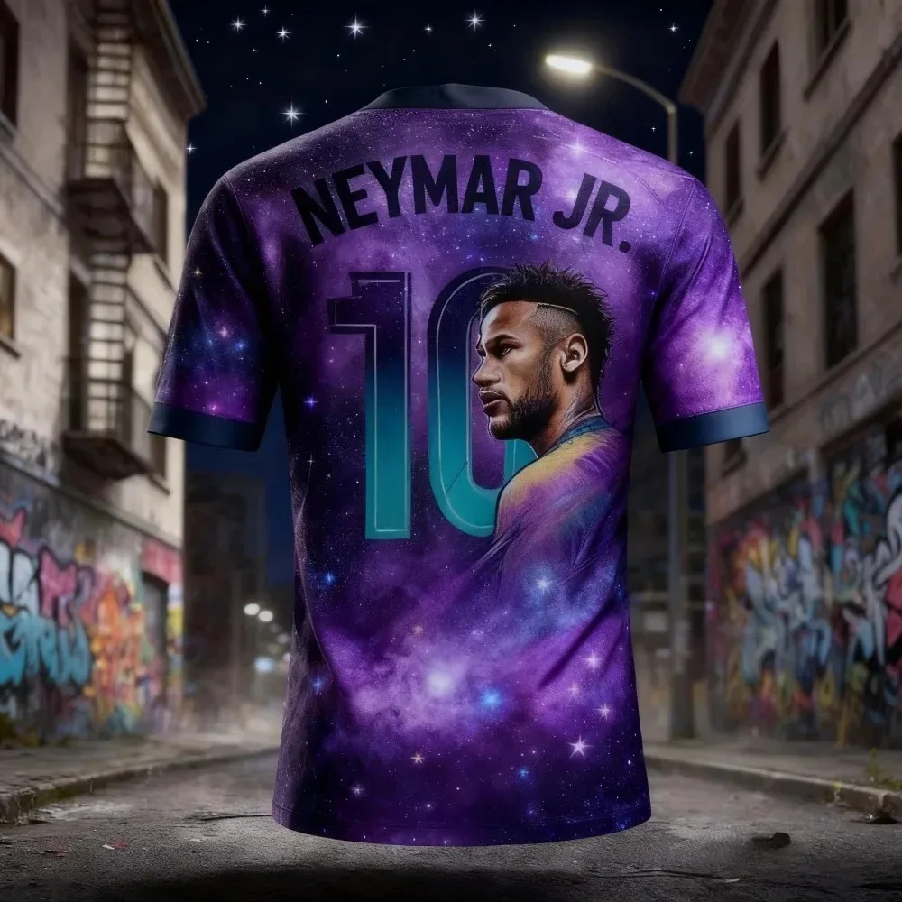 

Neymar3D Print Sport Quickdry Breatha Men TShirt Outdoor Street Club Team Fan Training Football Jersey Parent-child Clothing top