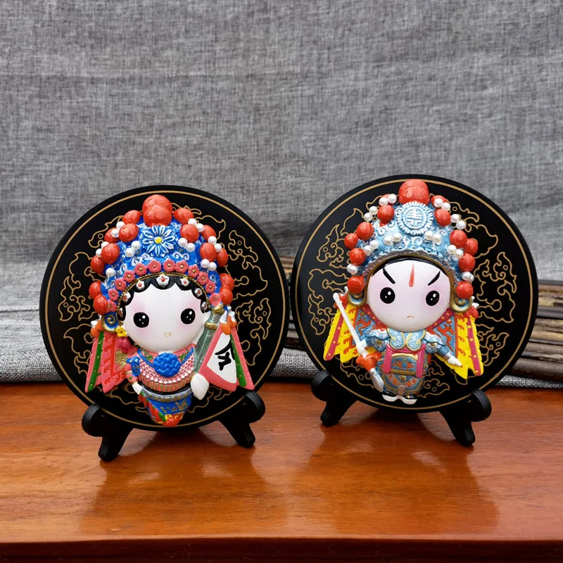 Ancient Chinese Characters Drama Color Sculpture Ornaments Home Accessories Facial Makeup