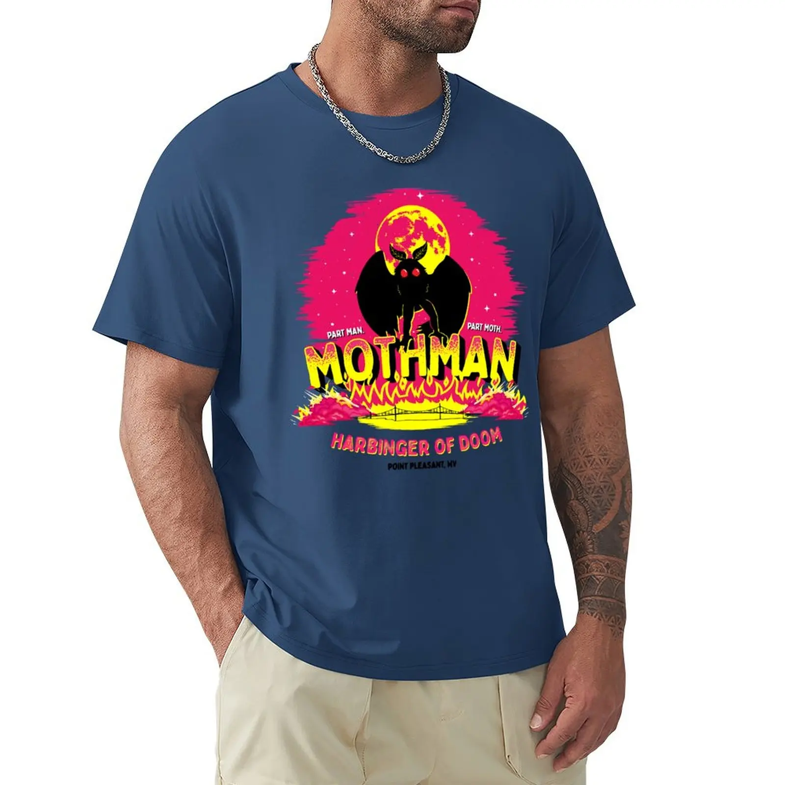 

Lover Gifts Mothman Retro Vintage T-shirt sweat oversized anime clothes mens vintage t shirts