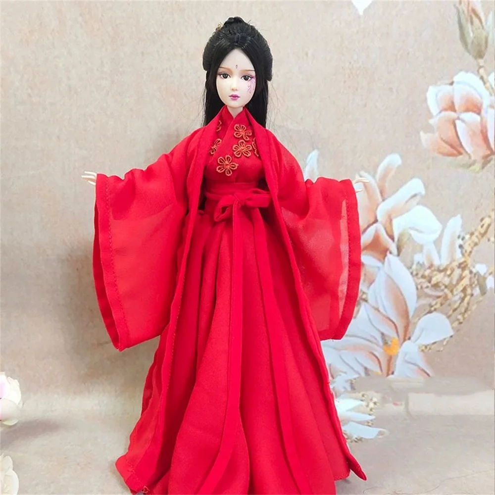 

Customize Wome Dress 1/6 Scale Female Hanfu Chinese Ancient Outfit Clothes Suit Model Fit 30cm Soldier Action Figure Body Toys