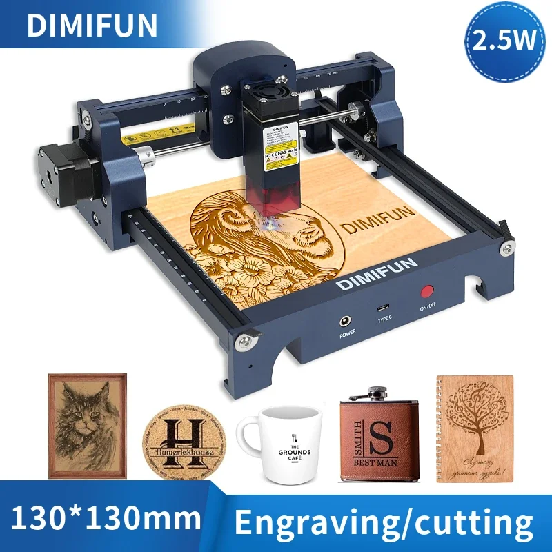 DIMIFUN D9 A25 2.5W 1High precision 30W electric power Laser Cutting Machine LightburnGRBL CNC Planks Acrylic Carpentry Cutti