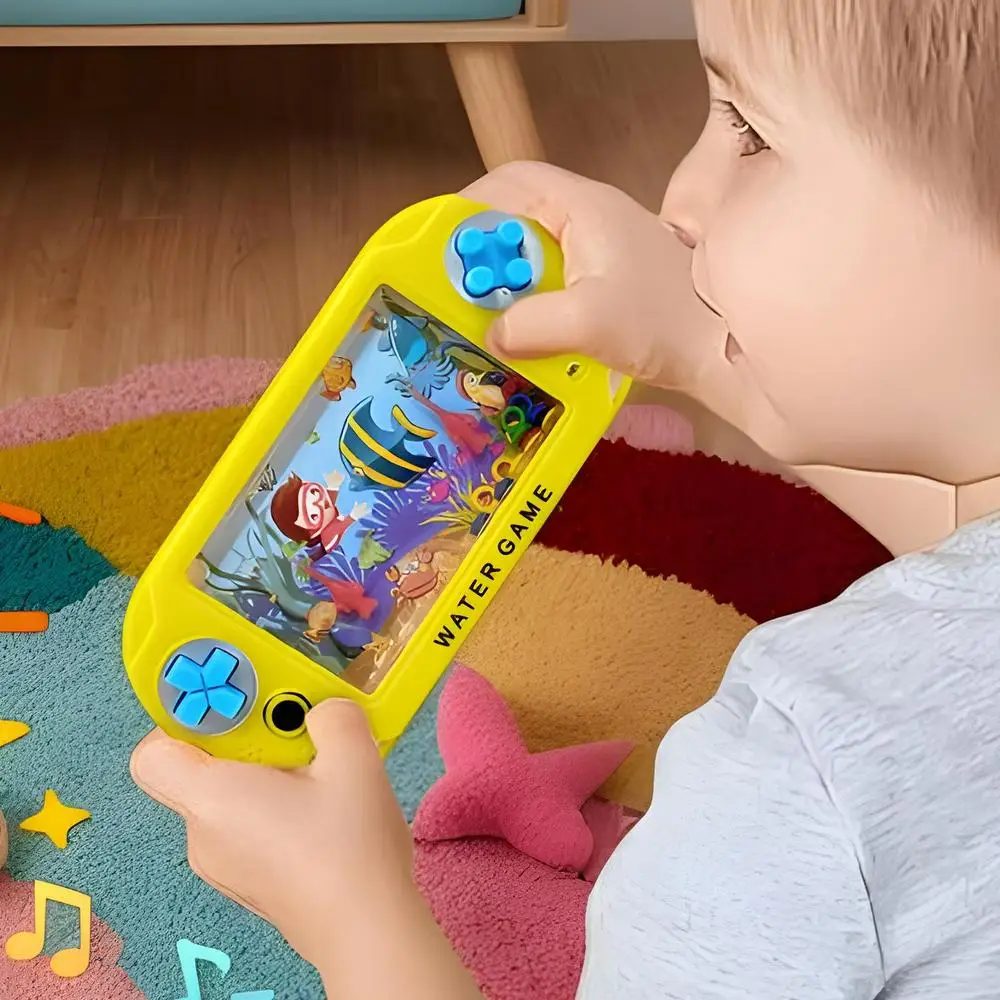 Stressabbau-Spielzeug Wasserring-Spiel Nostalgisches Wurfringspiel Handliches Wasserspielzeug Geburtstagsgeschenk für Kinder Zufälliger Ozean-Stil – Detail 17