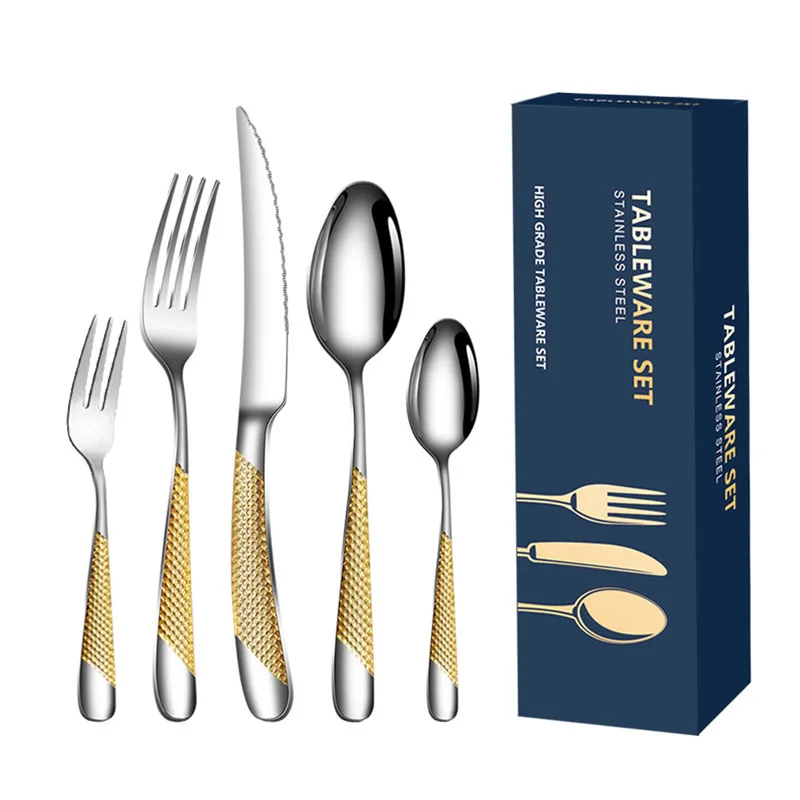 

2024 New 20 High-end Cutlery Set Stainless Steel Cutlery Set Cutlery, Fork, Spoon, Cutlery Set Safe Cutlery Set