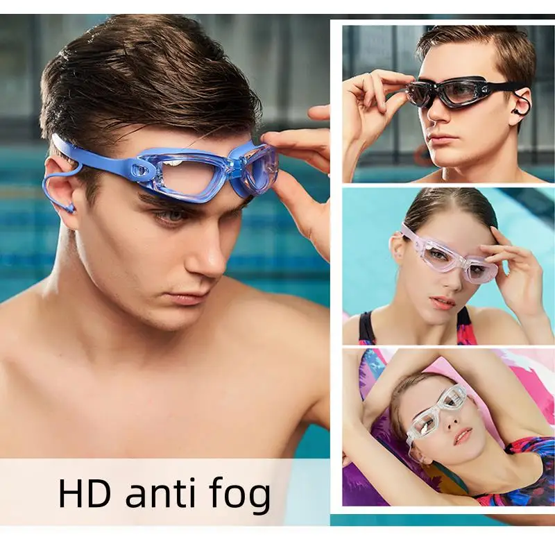 Occhialini da nuoto Occhialini da sub professionali antiappannamento HD Occhiali da nuoto in silicone regolabili impermeabili Occhialini da sub