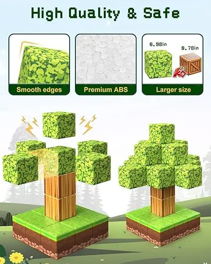 25-200 مكعبات بناء مغناطيسية، مجموعة ألعاب تعليمية حسية جذعية مبتكرة، ألعاب للشباب في الهواء الطلق