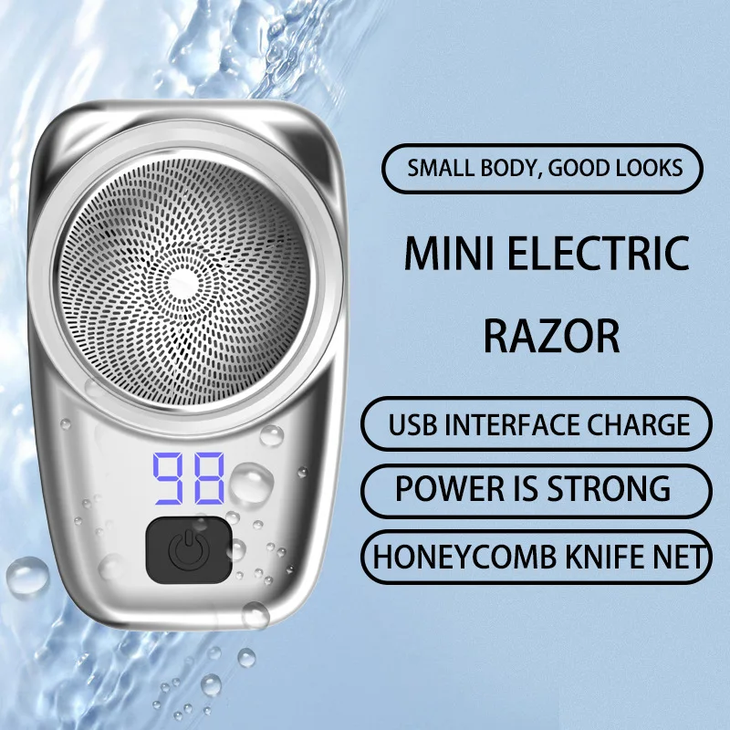 Upgrade Mini Electric Razor Portable Electric Shaver With Digital Display Mini Shaver For Men 미니 휴대용 면도기 barbeador