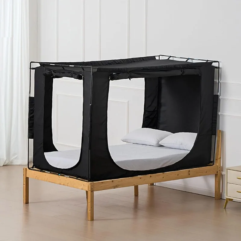 Bed tent sleep sensory blackout bed mantle tent, bedroom living room universal private mosquito net