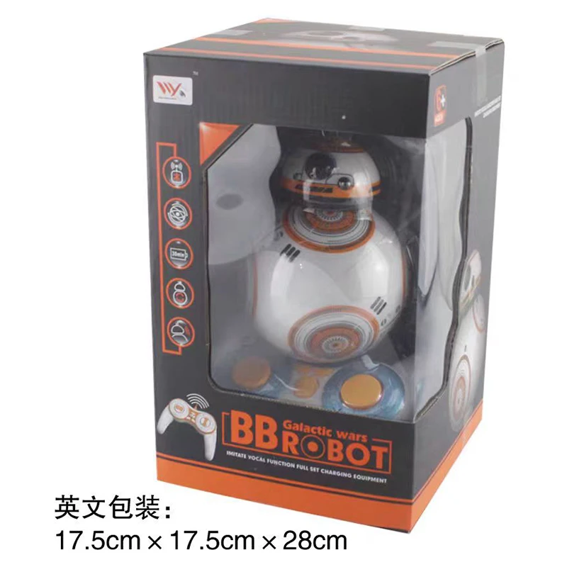 

Star Wars BB8 Intelligent Remote Control Robot Amphibious Toy Spinning Ball with Lights Patrol Robot Gift Toys for Kids