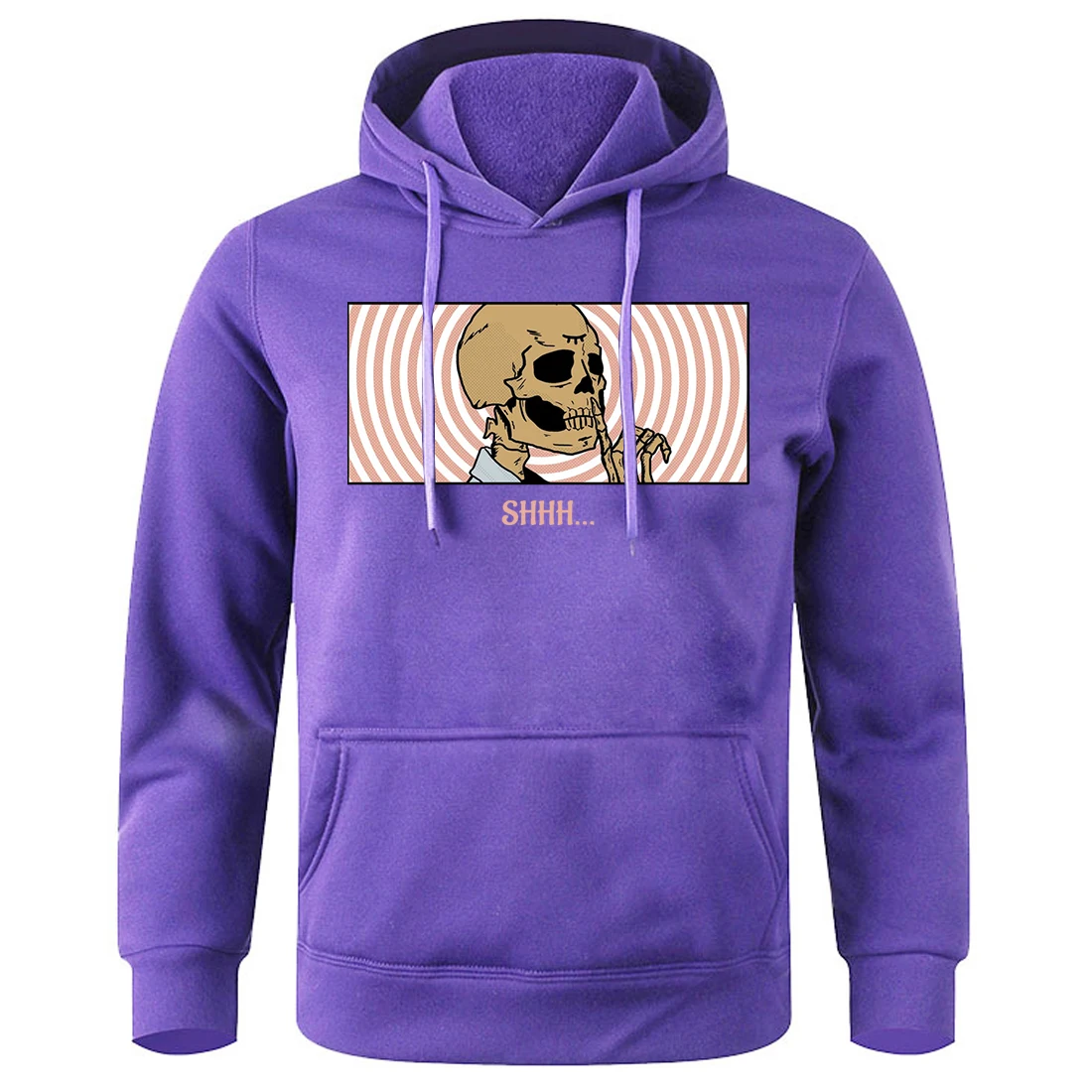 

Shhh Keep Quiet Printing Hoodies Man Oversized Loose Fleece Hoody Male Fashion Novelty New Hooded Creative Customize Sportswear