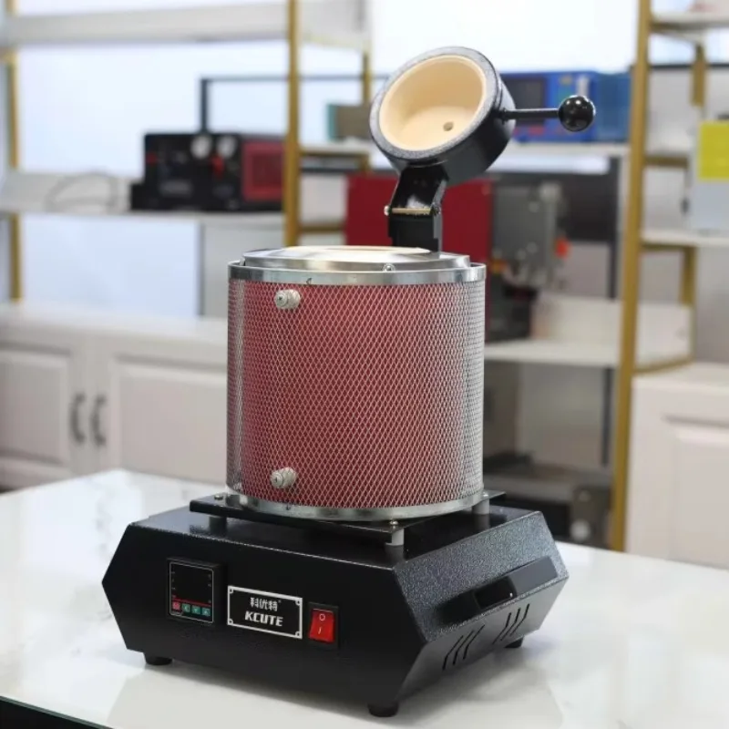 3 كجم لفرن الصهر المحمول المعدني الذهبي والفضي والألومنيوم ذوبان فرن الذهب آلة صهر الذهب