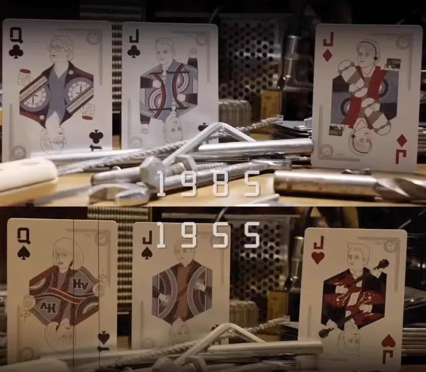 Bicycle Back To The Future Playing  Cards Poker Magic Card Games Close Up Stage Magic Tricks - view 6