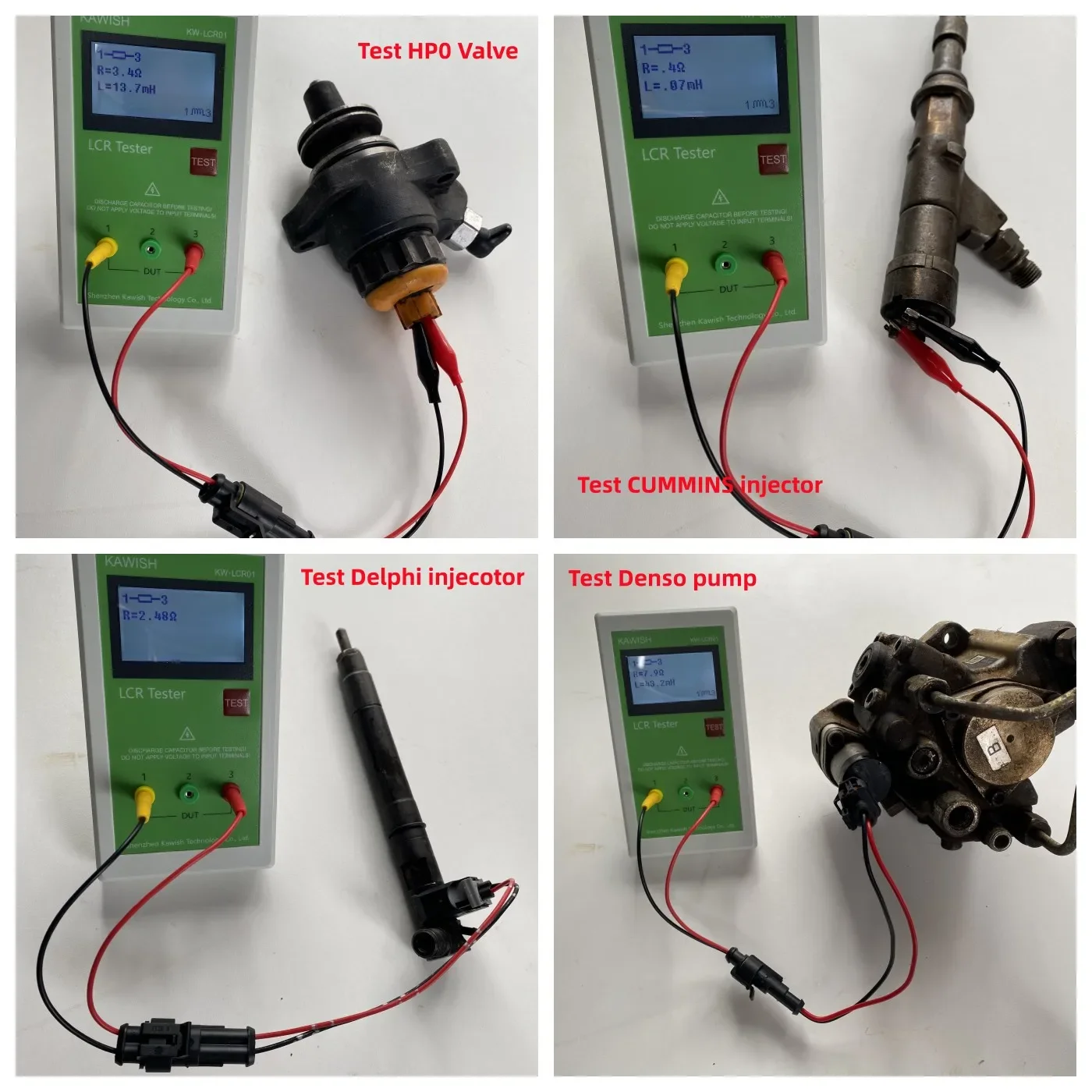 In-built Battery LCR01 TL-200 TR LCR ESR Resistance Capacitance Inductance Tester Diesel Common Rail Piezo LCR Injectors Tester