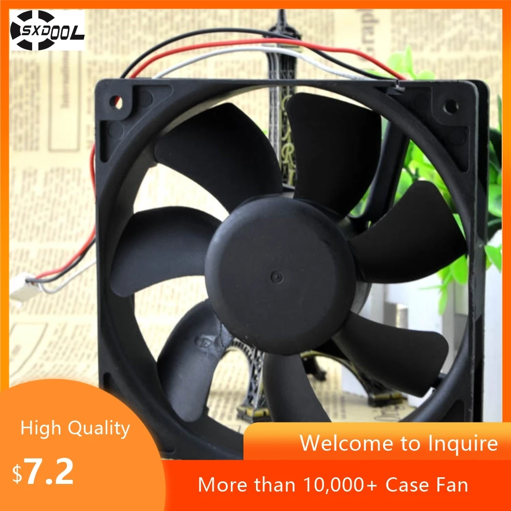 Ventilateur de refroidissement sans balais 120mm DC 12V pour châssis à Double boule AVC F1225B12H 0,45a 12cm 12025