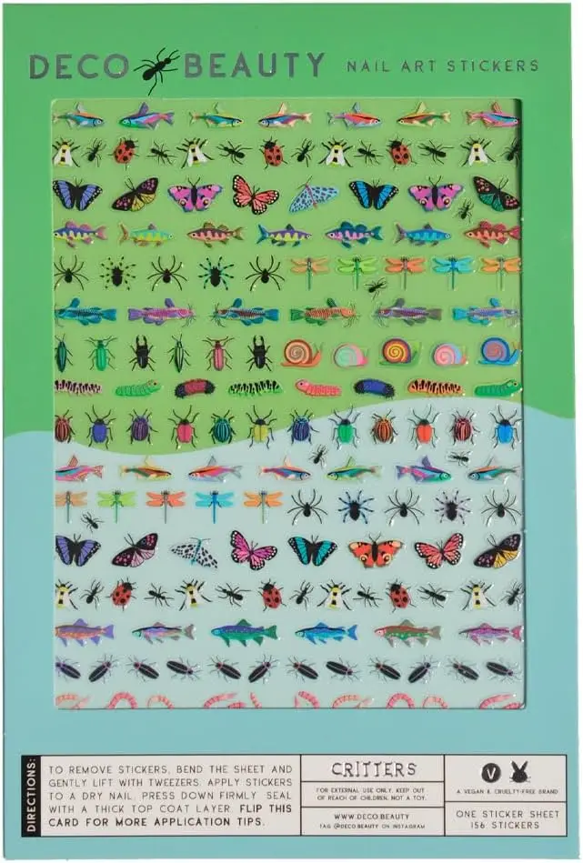 

Nail Art Stickers, Super Thin & Easy-to-Apply Decals for DIY Manicure, Durable & Long-Lasting Salon-Quality Nails