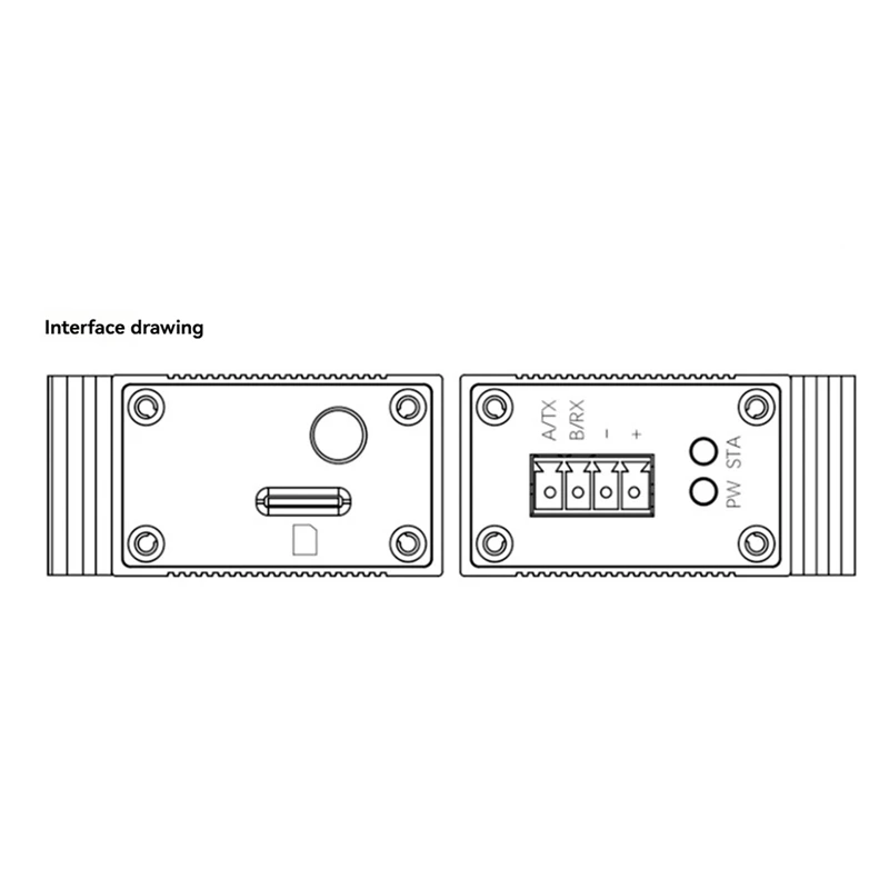 ABAN 4G DTU Wireless Module, RS485/232 Serial Port, Full Netcom Transparent Communication