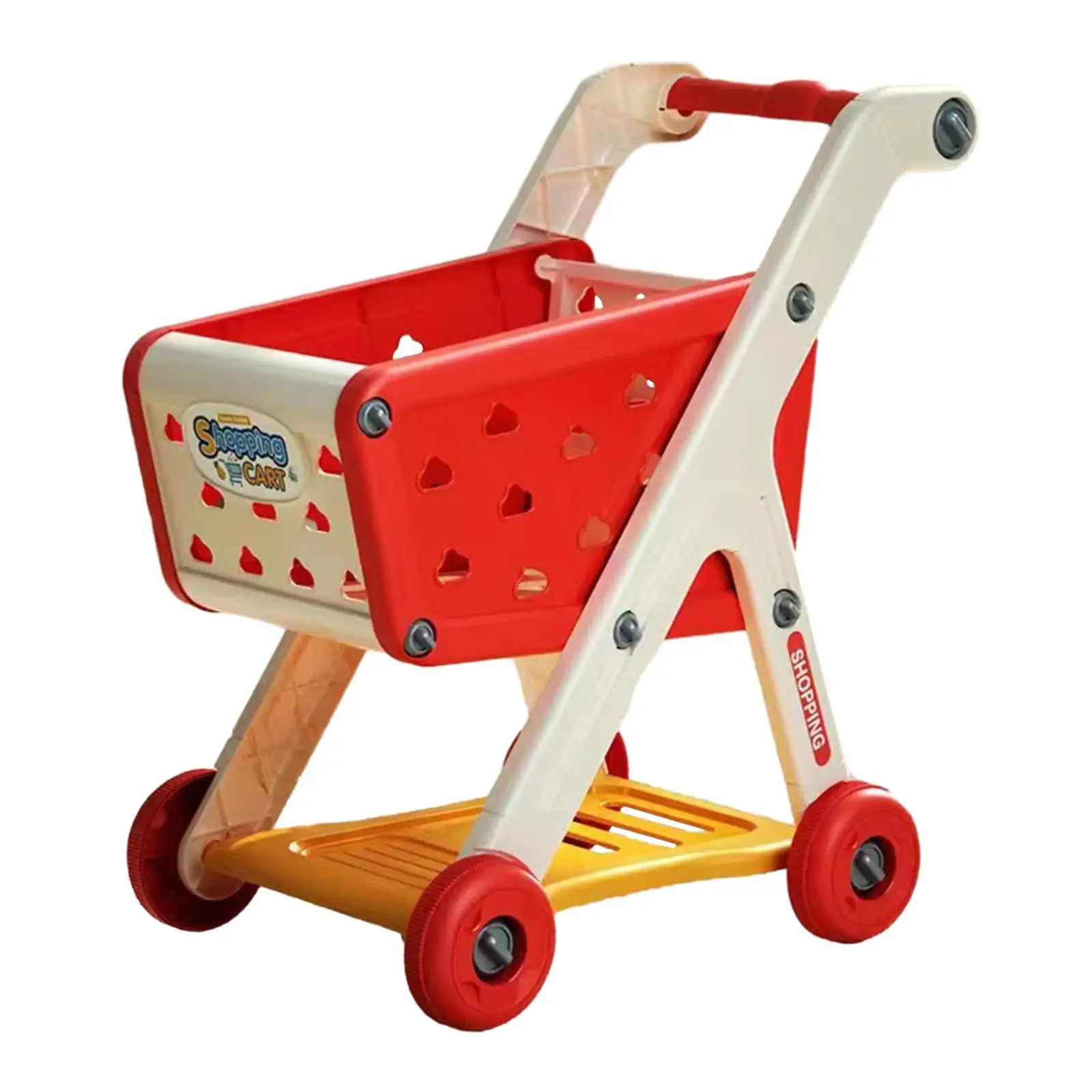 Mini caddie de supermarché de luxe, jouet de chariot à main, caddies d'épicerie, jouets créatifs préscolaires pour bébés de 3 ans et plus