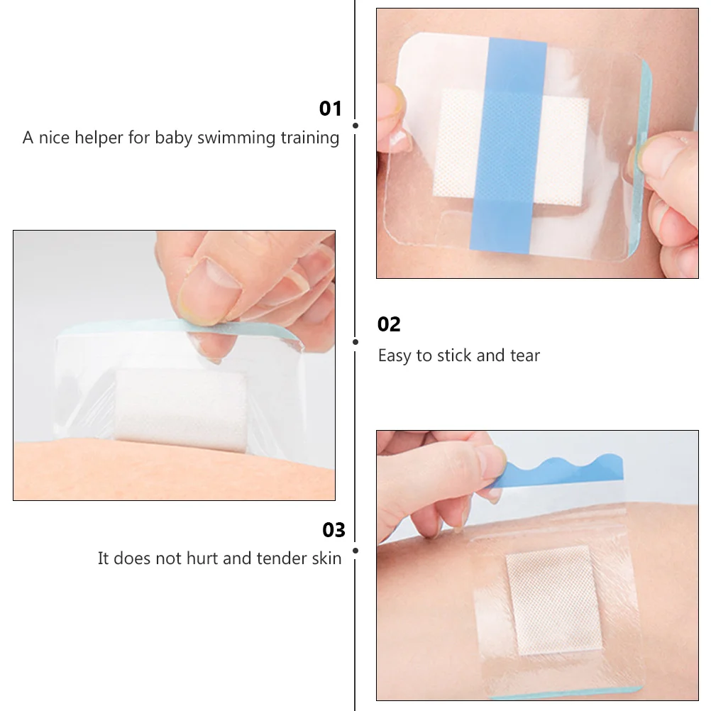 Autocollants de nombril pour bébé, 50 pièces, pâte de natation pour bébé, patch de ventre pour nouveau-né imperméable, fournitures de bouton confortables transparentes