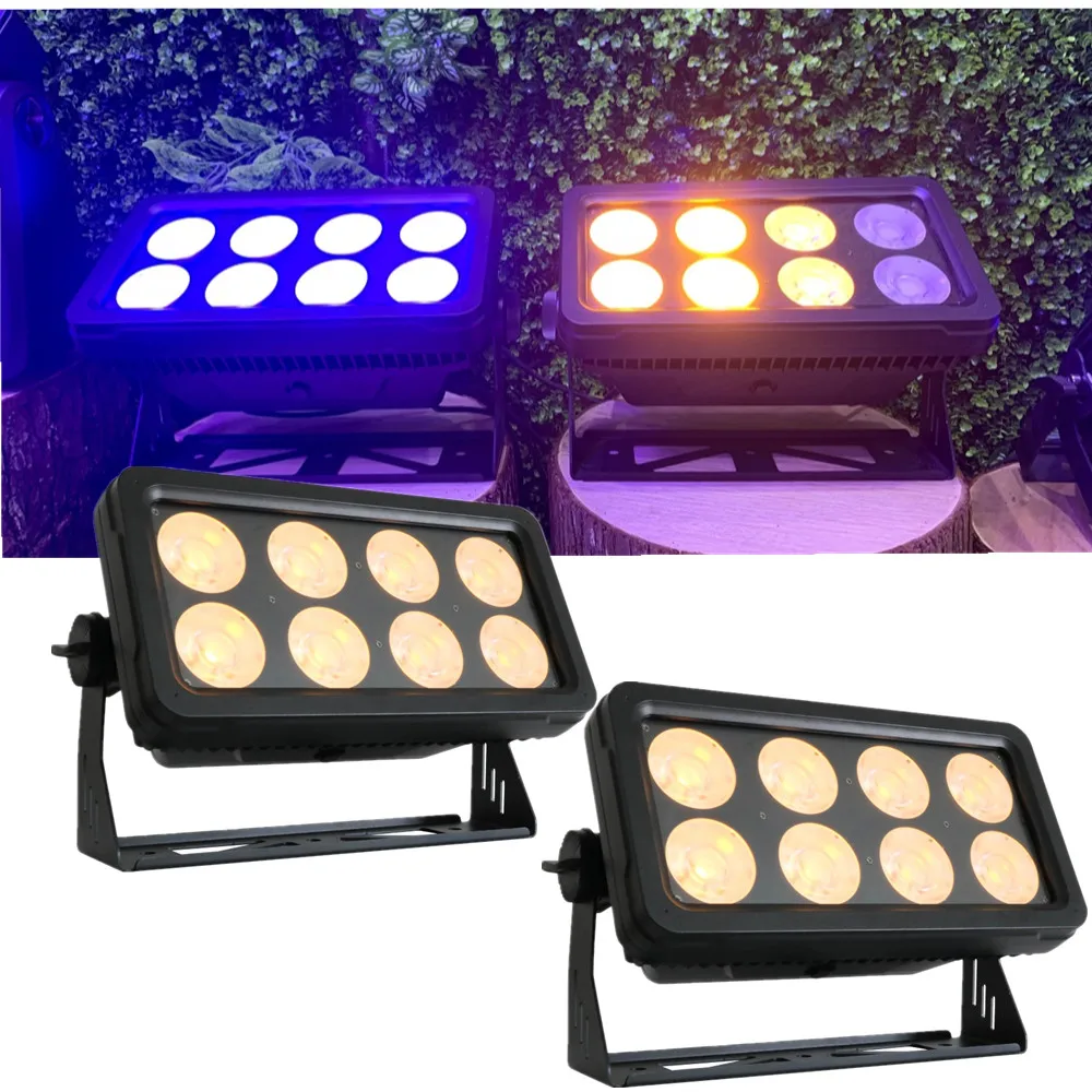 8*50W Outdoor LED Par Can Light DMX IP65 Wall Washer Stage effect party light OLED Wall Wash Par Light