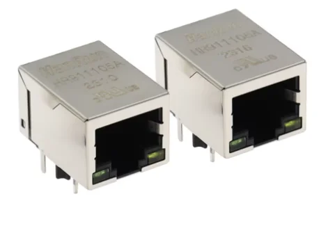 ขั้วต่อ RJ45พอร์ตเดียว50ชิ้น HR911105 HR911105A