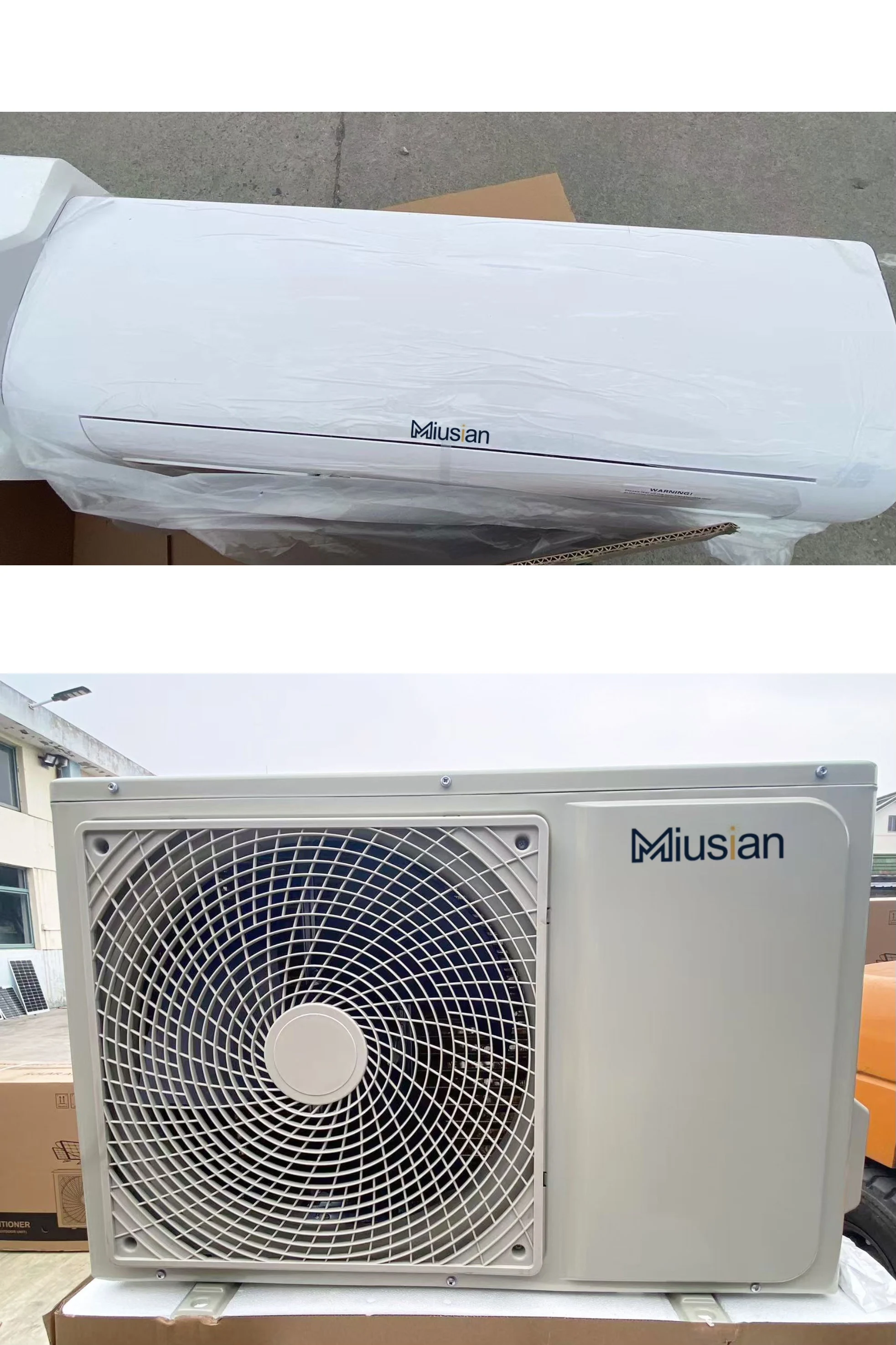 Hybrid Solar Air Conditioner 48V DC Inverter Split Wall Mounted Solar Aircon Complete Set with 24000Btu Off Grid for Home Remote view 3