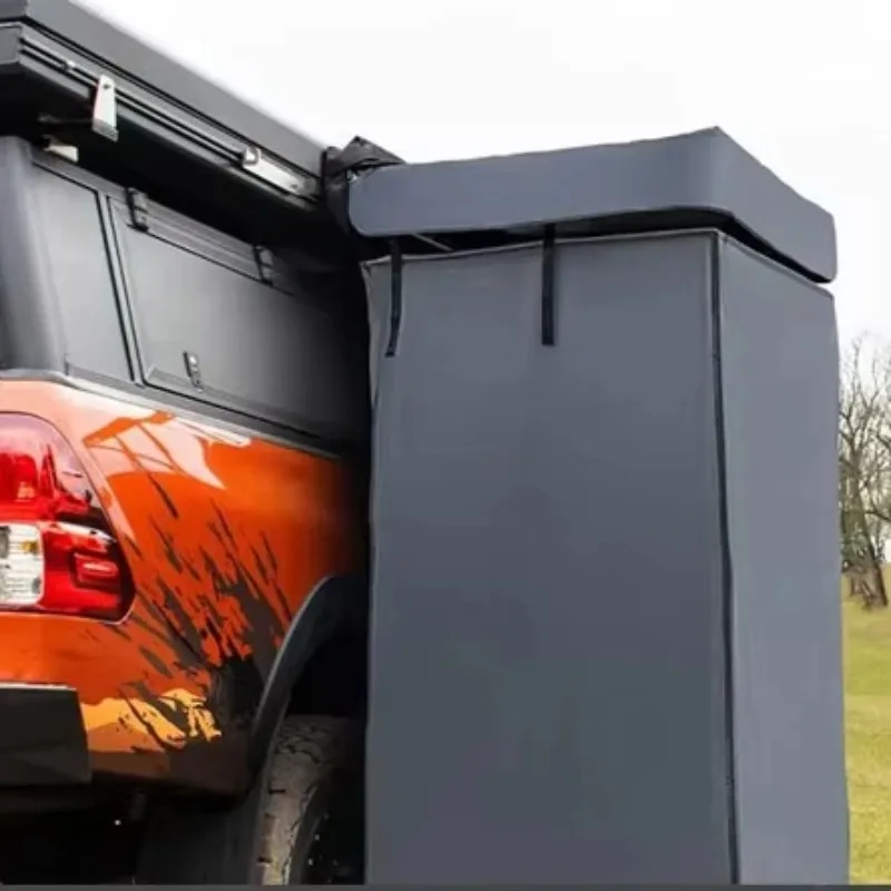 

Built-In LED Strip Light Outdoor Camping Shower Tent Car Side Toilet Bathing Tent for Summer Use