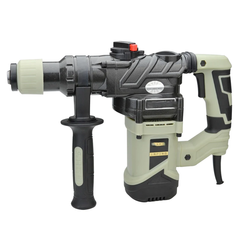 

689 Electric Demolition Hammer With Chisel 220V/1300W Concrete Slotting Electric Hammer Electric Pick Hammer Drill