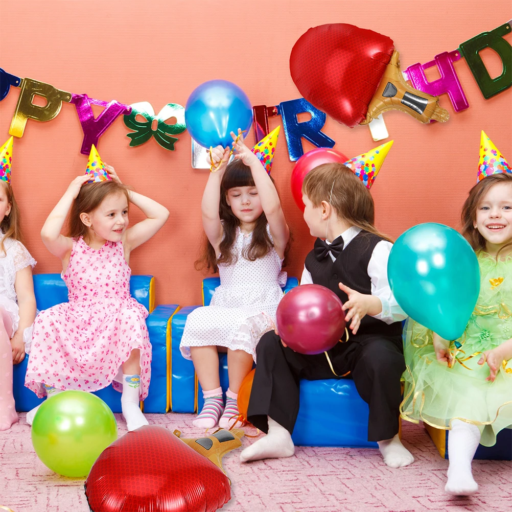 

3Pcs Tennis Racket Shaped Foil Balloons Lightweight Leakresistant Sports Birthday Party Decorations Inflatable Tennis Party