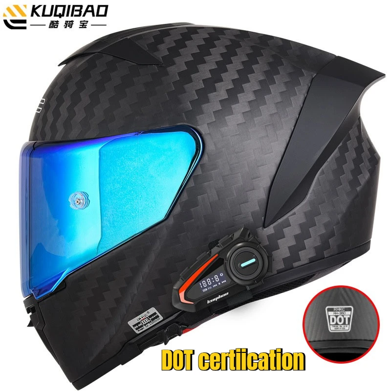 

Мотошлем для мотокросса, унисекс, полнолицевой, из углеродного волокна, с сертификацией DOT, для электросамокатов