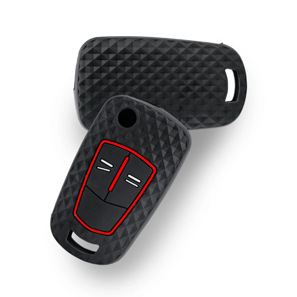 Silicone Car Keychain Key Case Cover For Opel Vauxhall Astra H J Corsa D Vectra C Zafira Astra Vectra Signum Ring Key Fob Caps