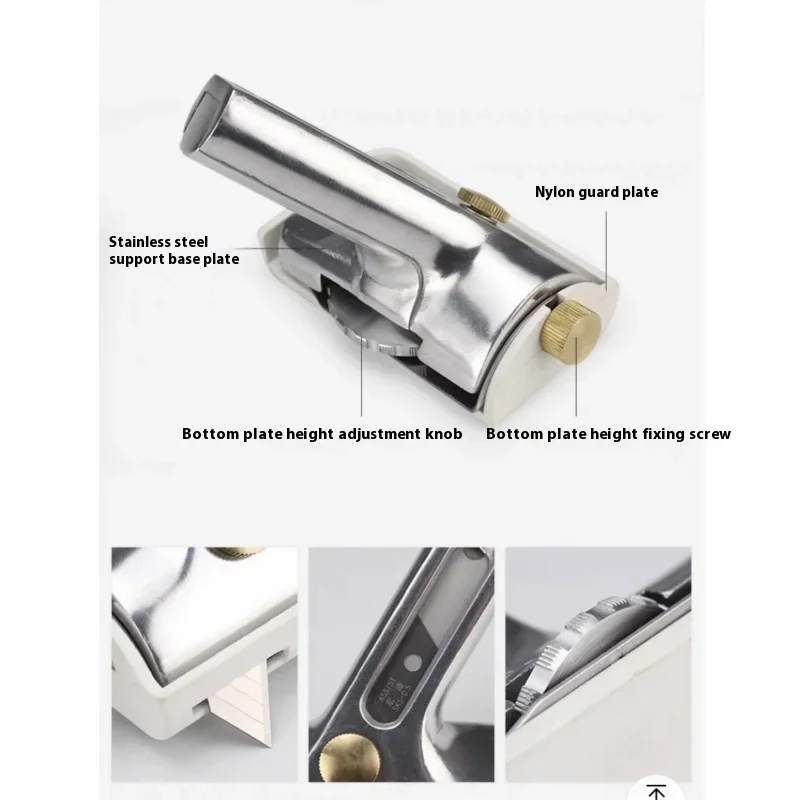 PVC Plastic Floor Slicing Construction Tool  Manual Corner Closing Push Knife Push Knife Against The Wall